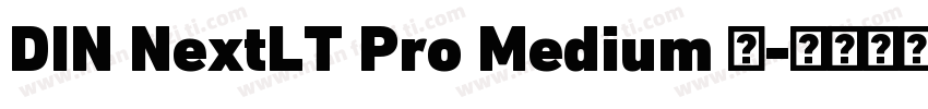 DIN NextLT Pro Medium 中字体转换